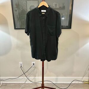 Buck Mason - SS Draped One Pocket Twill Shirt - Black